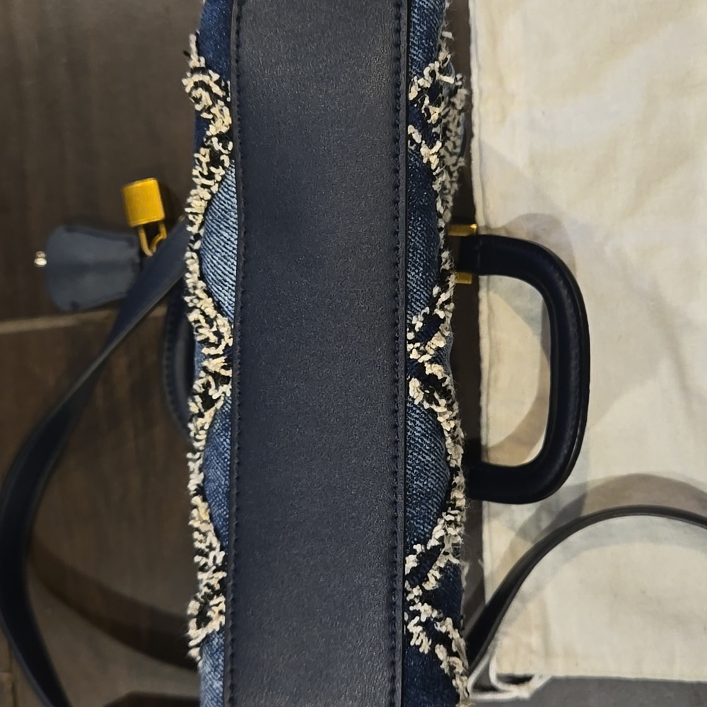 Guess Katey Denim Mini  Satchel NWOT - Picture 7 of 10